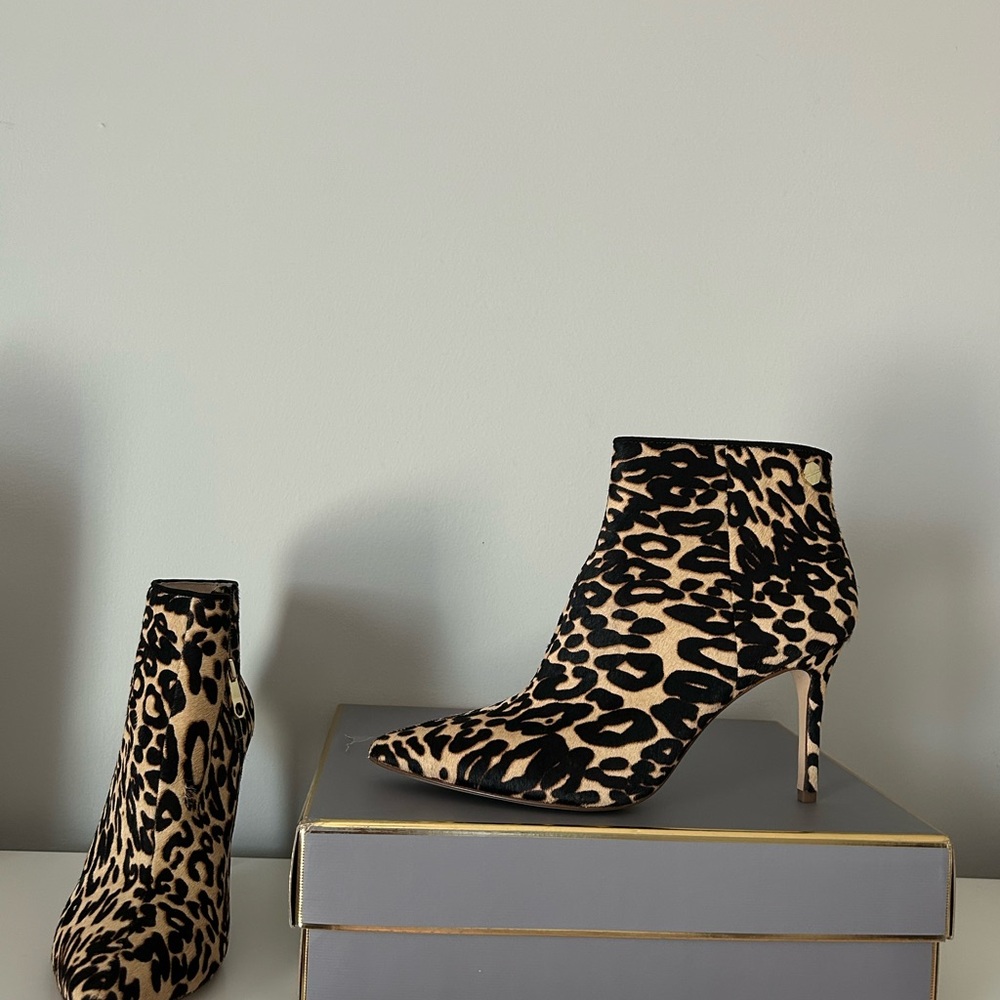 Louise et Cie Brown and Black Ankle Booties